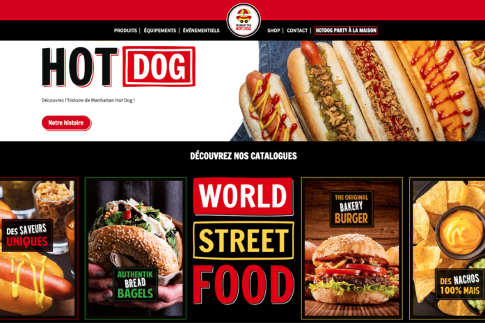 Capture du site web Manhattan Hot Dog