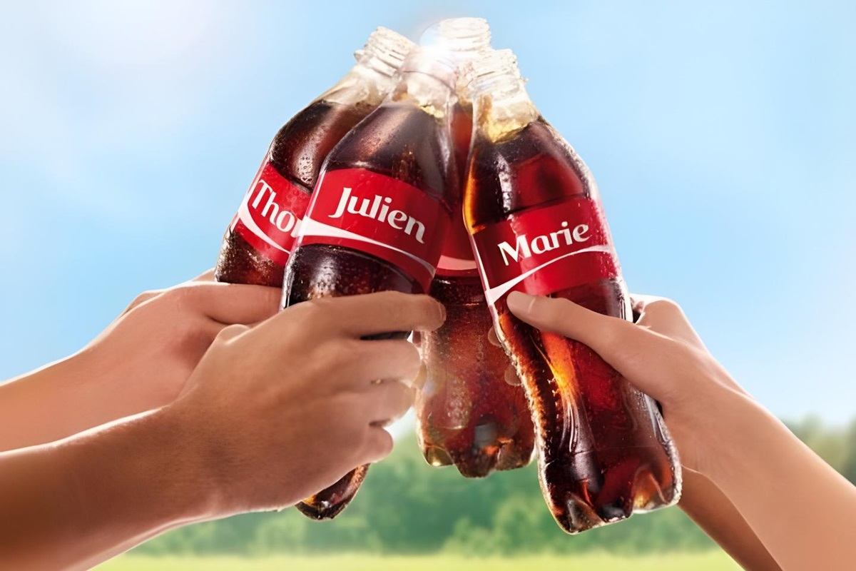 Les prénoms font leur come-back sur les bouteilles de Coca-Cola !