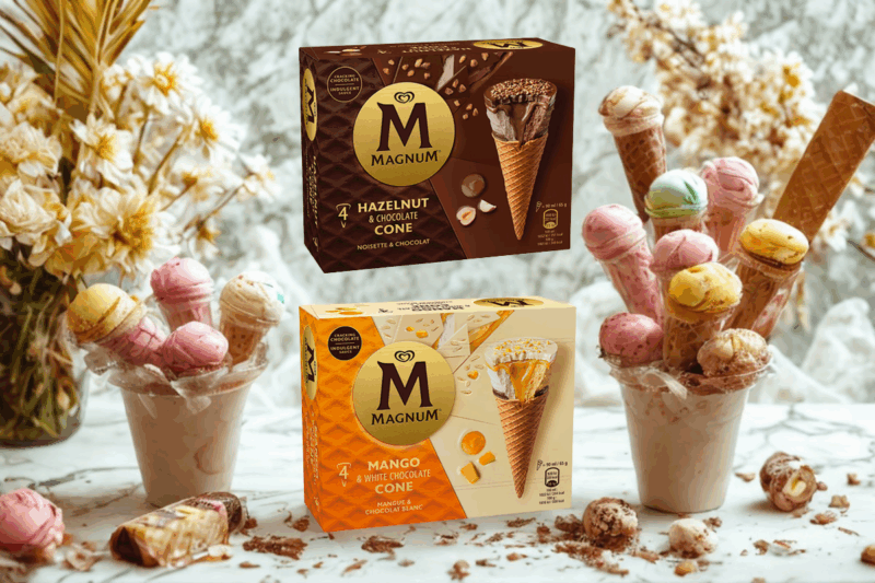Magnum débarque sur le marché des cônes avec deux nouvelles glaces