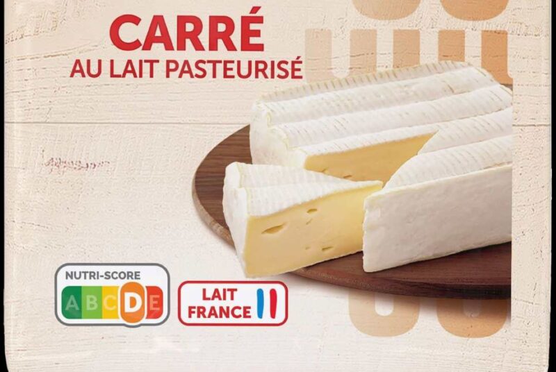 Rappel produit Fromage pasteurisé « Le Carré » 23% MG – Marque U