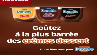 Danone réinvente la Danette avec des saveurs Mars, Twix et Snickers pour les amateurs de douceurs